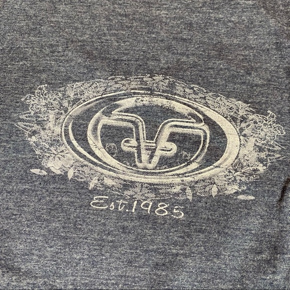 Flying Fisherman Men's 2X T-Shirt Fishing Tarpon Outlaw Long Sleeve Blue Heather - Picture 5 of 8